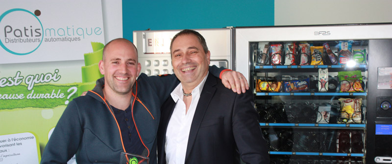 photos de Marc Lucas de Patismatique et de Roland, commercial chez Orba 